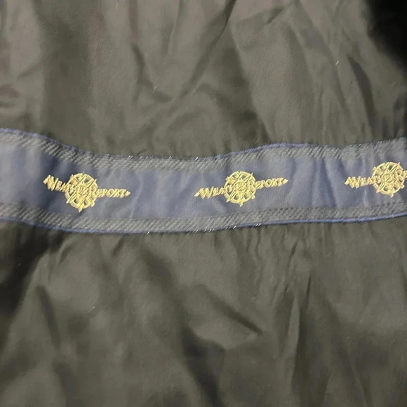 Cashmere blend wool double breasted navy blu men coat - Picture 6 of 8